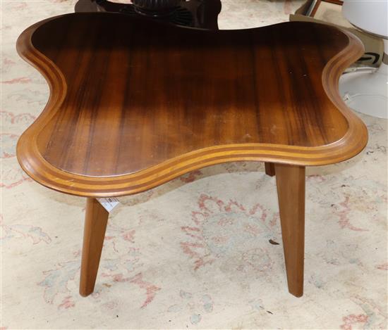 Neil Morris for Morris of Glasgow. A teak cloud table W.96cm